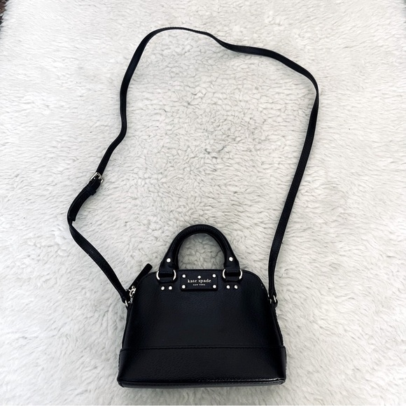 kate spade Handbags - Kate Spade Jenny Southport Avenue Black Leather 2way Satchel/Crossbody Small Bag